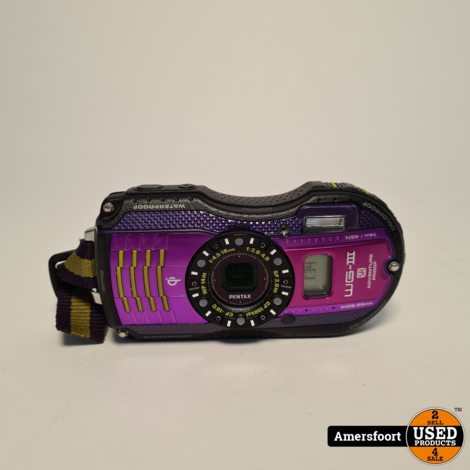 Pentax Optio WG-3 Paars 16 MP Waterproof Digitale Camera