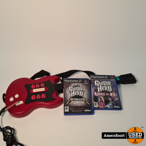 Playstation 2 RedOctane PSLGH Gitaar | 2 Games