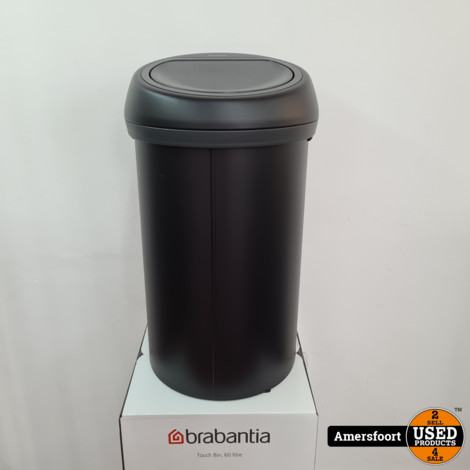 Brabantia Touch Bin  60 liter | Mineral Moonlight Black