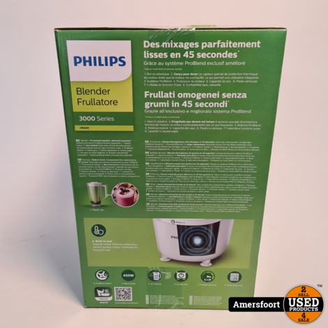 Philips Blender 1.9 Liter | 450W | HR2041/00 | Nieuw