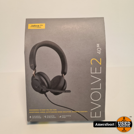 Jabra Evolve 2 40SE Stereo Headset | Nieuw