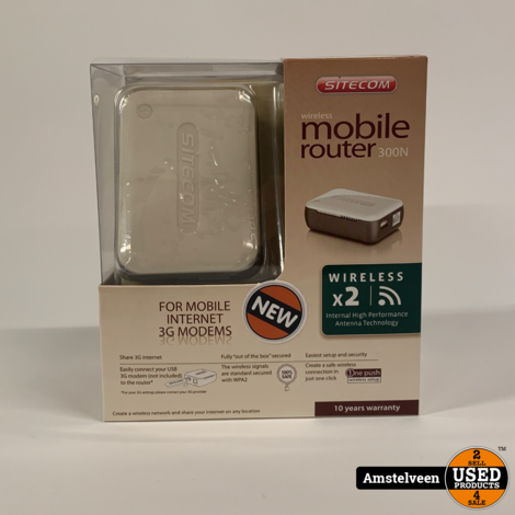 Sitecom Wireless Mobile Router 300N | Nieuw in Doos