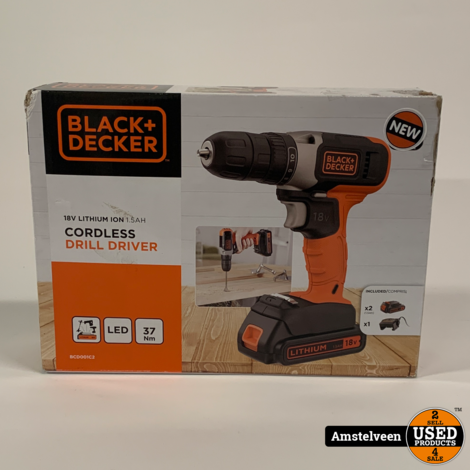 BLACK+DECKER BCD001C2 schroef-/boormachine 18v | Nieuw