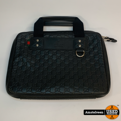 Gucci Laptop Case 281905 GG Dark Blue | Nette Staat