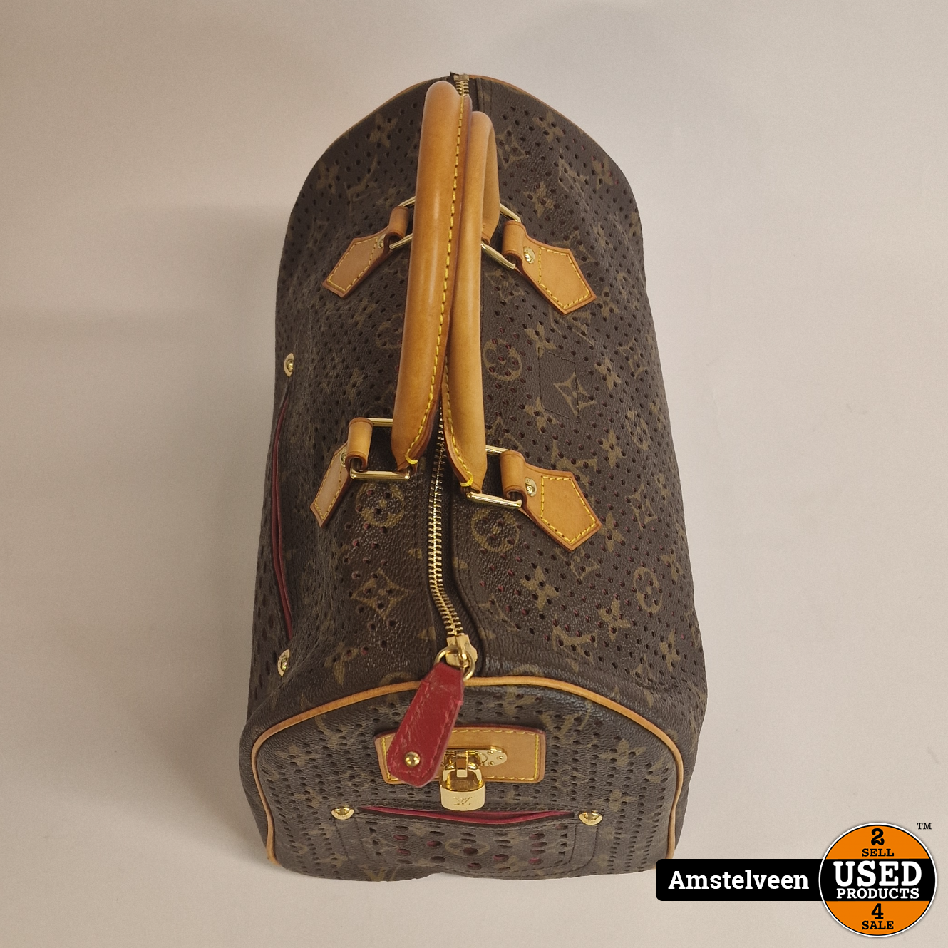 Louis Vuitton Limited Perforated Monorgam Fuchsia Speedy 30 Bag 275lvs512