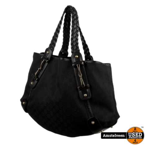 Gucci Pelham Medium GG Canvas Hobo Bag Black 137621