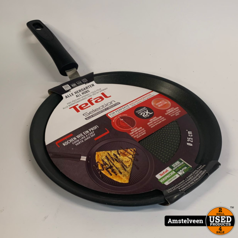 Tefal Onbeperkt Zwart IH Pannenkoekenpan 25cm G25538 | Nieuw