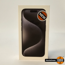 Apple iPhone 15 Pro 128GB Black Titanium | Nieuw in Doos