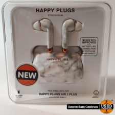 Happy Plugs Air 1 Plus Marble Wit | Nieuw in seal #1
