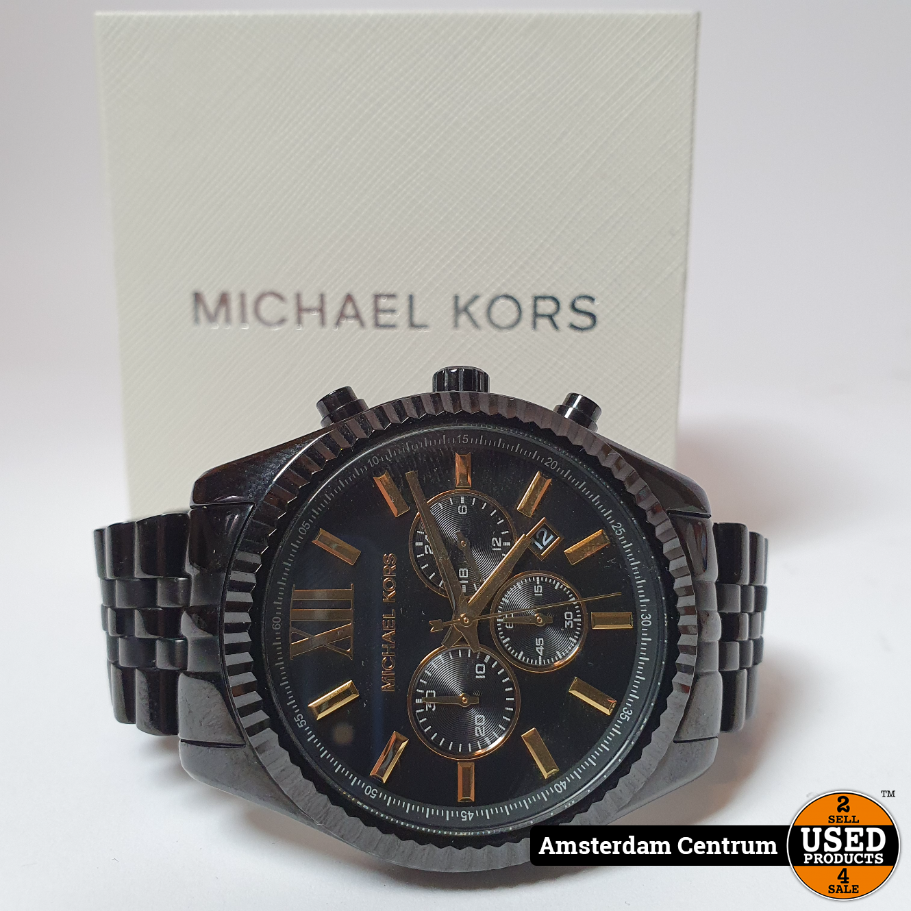 Michael Kors MK8603 Lexington horloge | In nette staat incl. bon - Used  Products Amsterdam Centrum