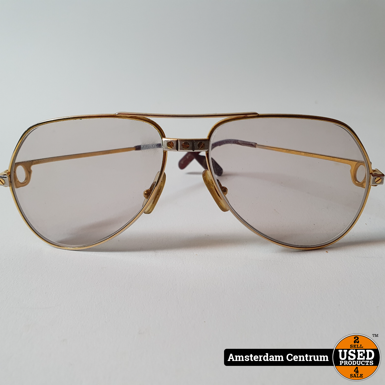 Cartier Vendome Bril Goud (Glazen op Sterkte) | Incl. garantie - Used  Products Amsterdam Centrum