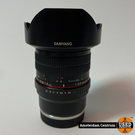 Samyang f2.8/14mm Ultra Groothoek Lens - In Prima Staat