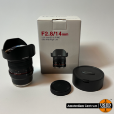 Samyang f2.8/14mm Ultra Groothoek Lens - In Prima Staat