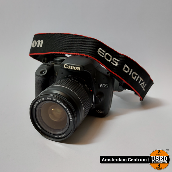 veteraan Geen verhaal Canon Eos 500D Met 28-80mm Lens | In nette staat - Used Products Amsterdam  Centrum
