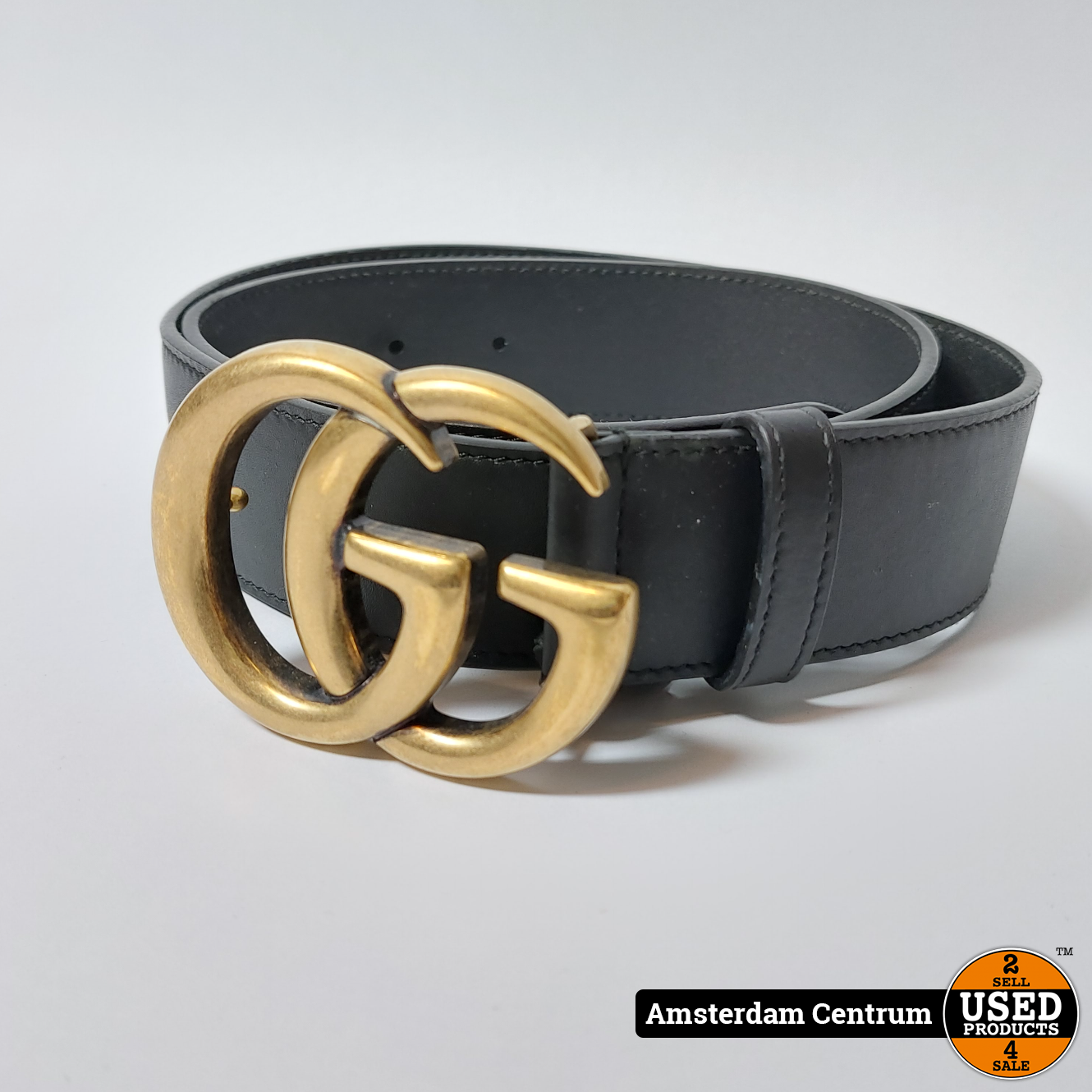 Zoek machine optimalisatie marathon tijdschrift Gucci Re-Edition wide leather belt - Used Products Amsterdam Centrum