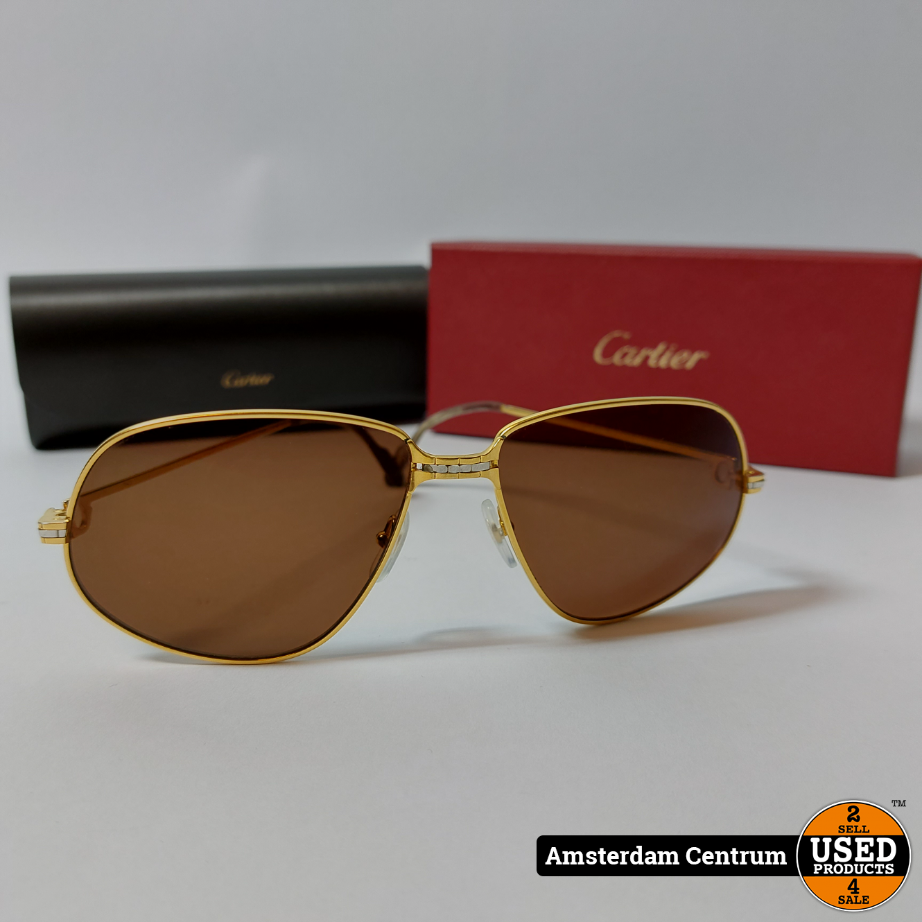 Cartier Santos Vintage | Zonnebril Incl - Used Products Amsterdam