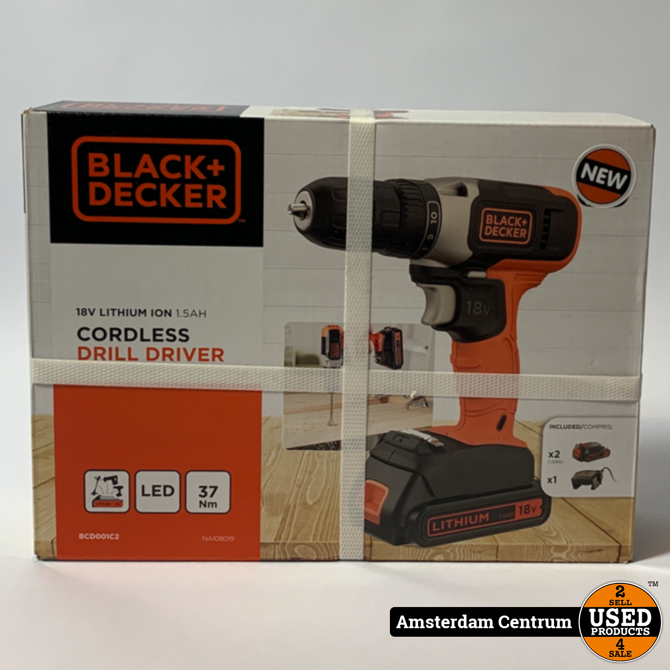 passage Blozend Prooi Black+Decker Accuboormachine BCD001C2-QW 18V (2 accu's ) | Nieuw - Used  Products Amsterdam Centrum