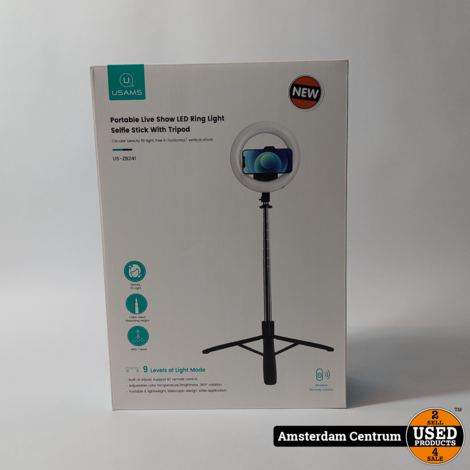 USAMS US-ZB241 Light Selfie Tripod - Nieuw