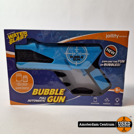 Waterblast Bubble Gun Blue - Nieuw