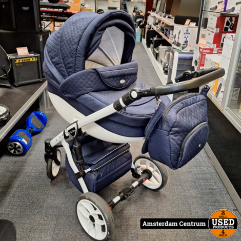 P'tit Chou Trento Navy - Complete 3 in 1 Kinderwagen set - Buggy + Autostoel + Incl. Accessoires