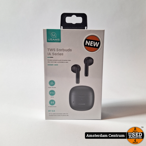 USAMS TWS Earbus IA Series Black - Nieuw