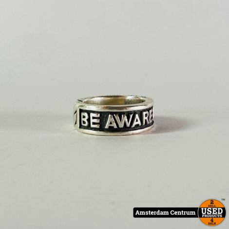 Buddha 2 Buddha BE AWARE AND SHARE Ring