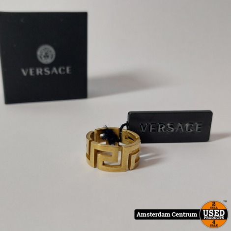 Versace La Greca Golden Metal Ring