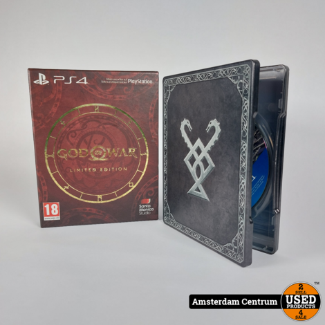 Playstation 4 Game: God of War Limited edition Steel Book