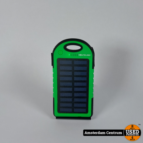 Solar Powerbank 5000mAh - Groen - Incl.Garantie