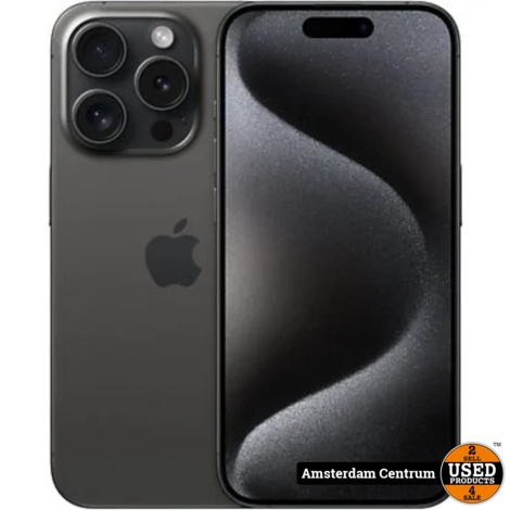 iPhone 15 Pro 128GB Black Titanium - Nieuw