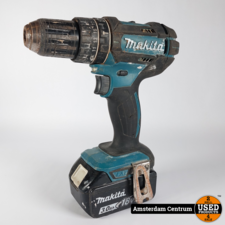 Makita DHP482 Boor-Schroefmachine + 18v 3.0ah Accu - Incl. Garantie