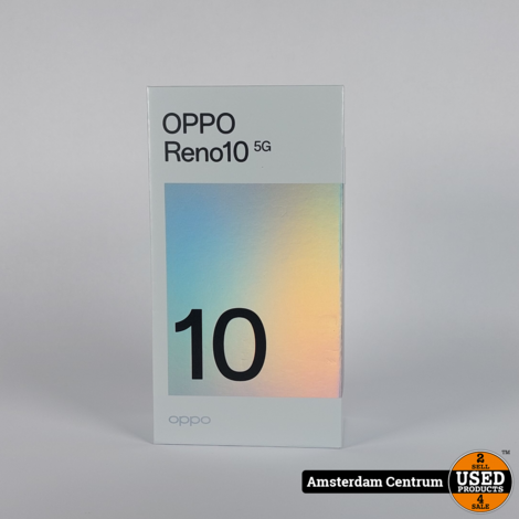 OPPO Reno10 5G-256GB- Silver Grey - Nieuw