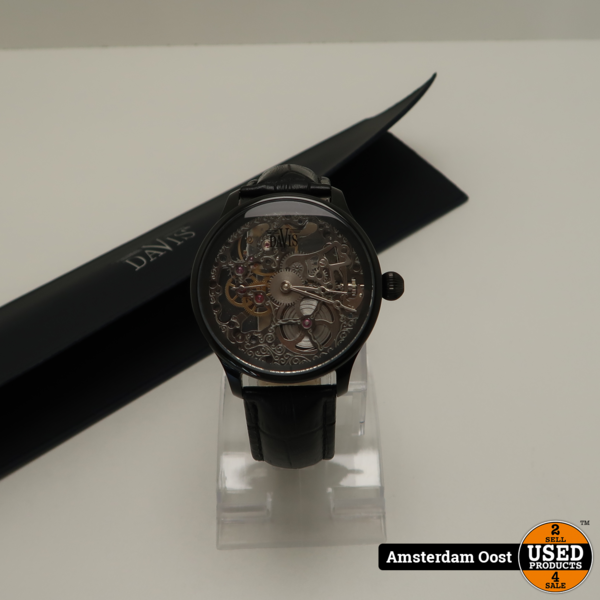 Davis 0893 Skeleton Herenhorloge | in Nette Staat - Used Products Amsterdam  Oost