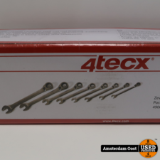 4Tecx 8-Delige Ring-Steek Ratelsleutelset | Nieuw in Doos