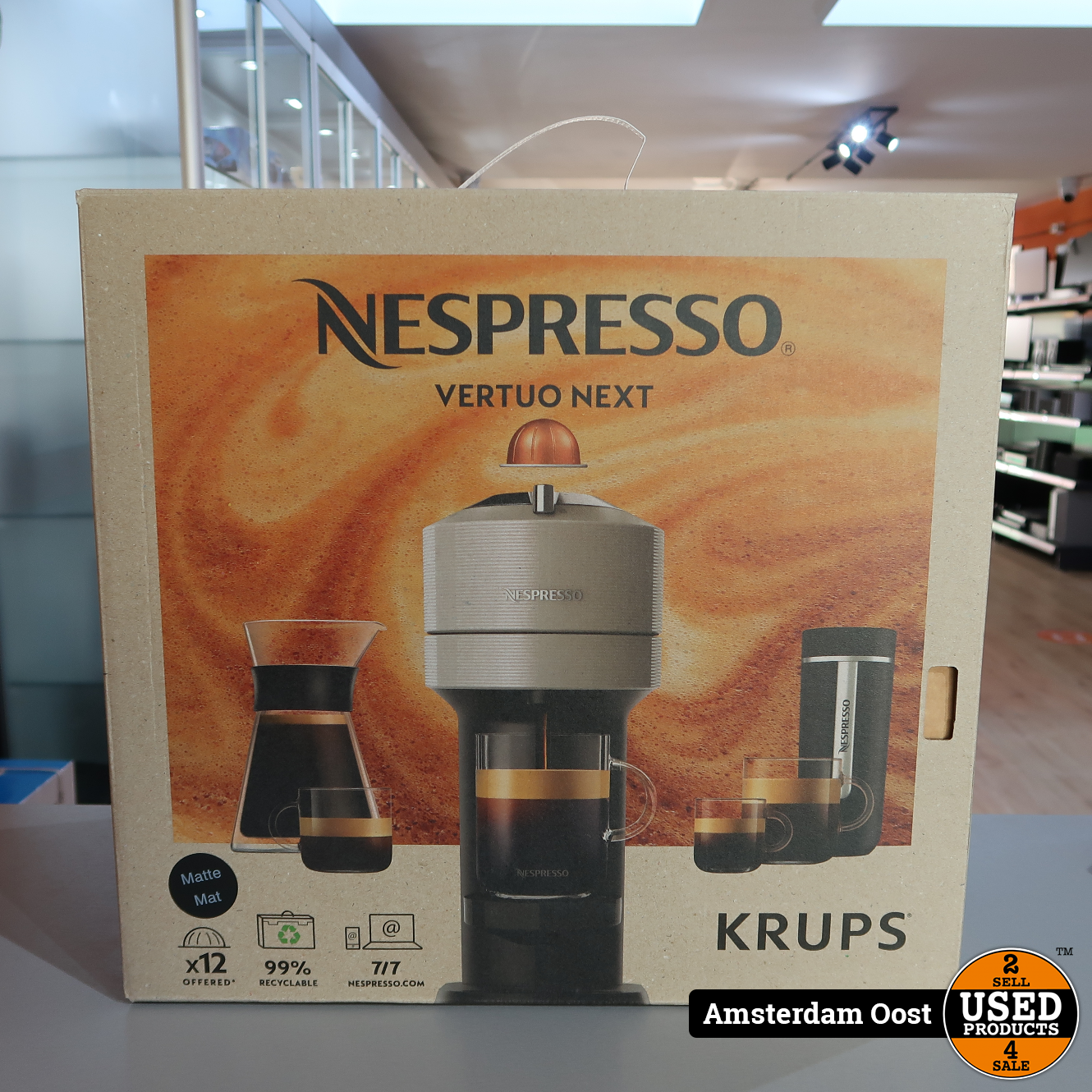 Krups Nespresso Vertuo Next Zwart | Nieuw in Doos - Used Amsterdam Oost