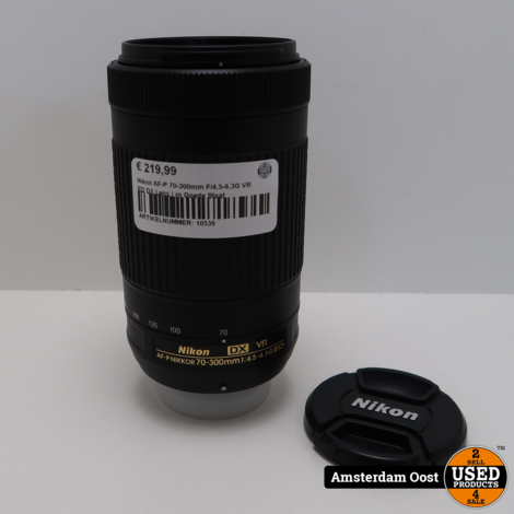 Nikon AF-P 70-300mm F/4.5-6.3G VR ED DX Lens | in Goede Staat