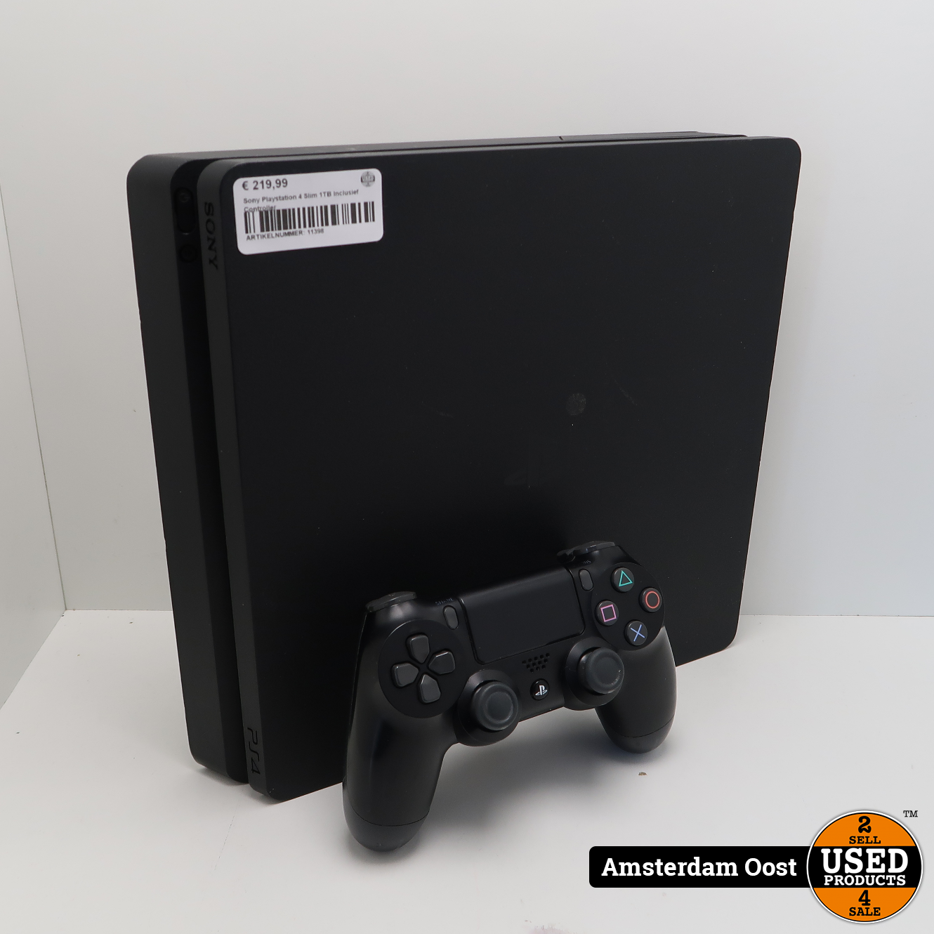 Diplomaat Nederigheid klei Sony Playstation 4 Slim 1TB Black | in Redelijke Staat - Used Products  Amsterdam Oost