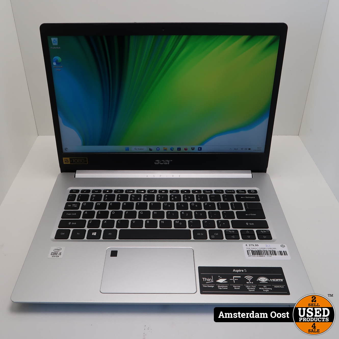 Investeren Veel software Acer Aspire 5 i5/8GB/512GB SSD Laptop | in Nette Staat met Bon - Used  Products Amsterdam Oost