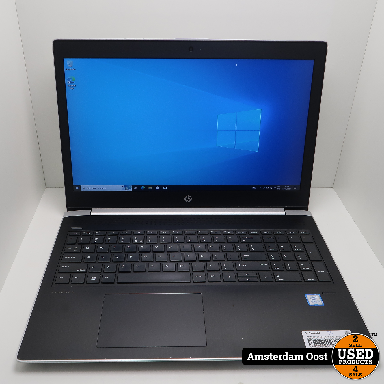 Hp Probook 450 G5 I58gb128gb Ssd Laptop In Gebruikte Staat Used Products Amsterdam Oost 1871