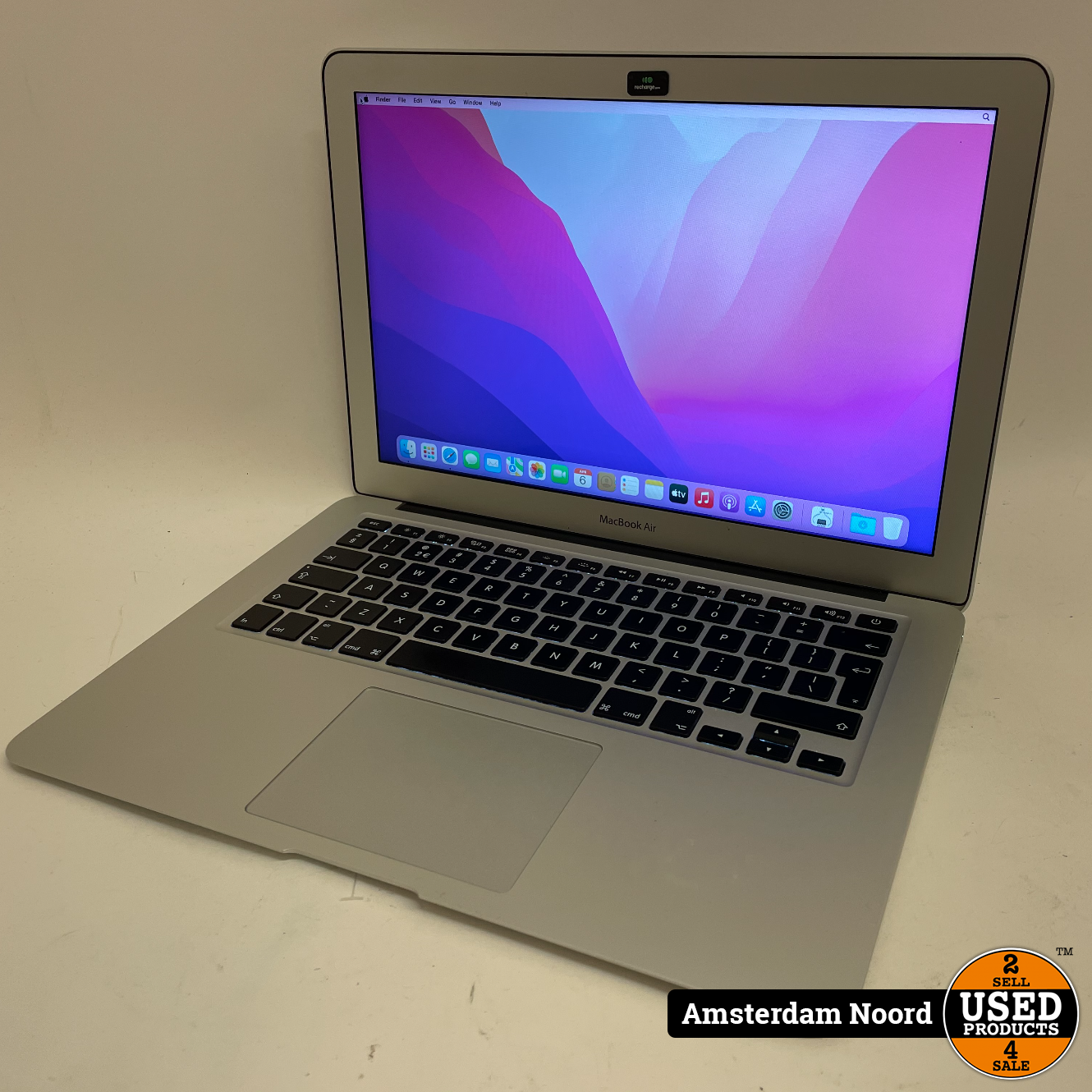 Verslaving vervolging financiën Apple MacBook Air 2017 13-inch/i5-1.8GHz/8GB/128SSD/Monterey - Used  Products Amsterdam Noord