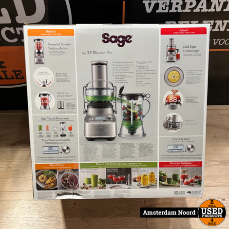 Sage The 3x Bluicer Pro 2-in-1 Blender &amp; Sapcentrifuge + Sage The Vac Q (Nieuwstaat)