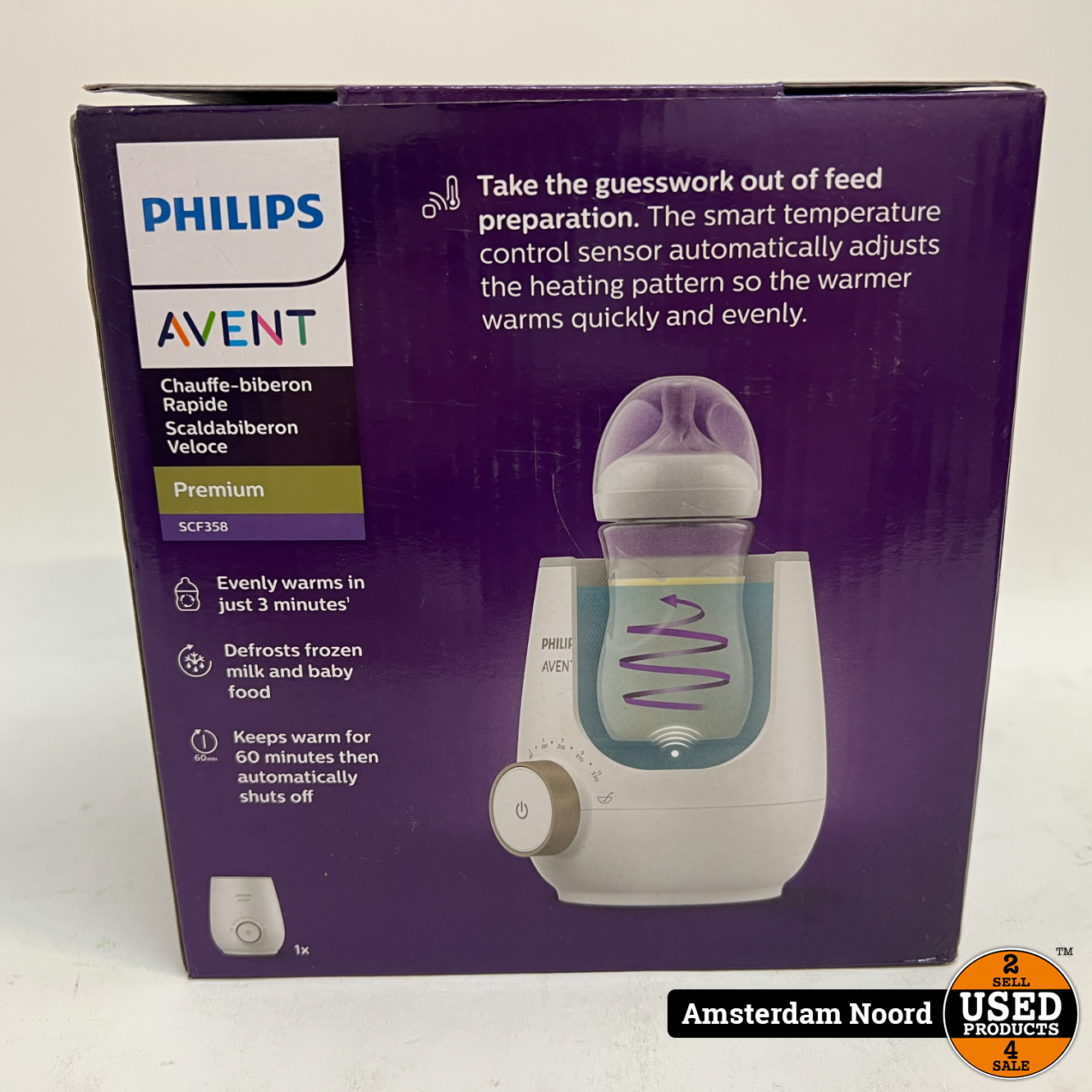 Ziek persoon China Met opzet Philips Avent SCF358/00 Premium Snelle Flessenwarmer (Nieuw) - Used  Products Amsterdam Noord