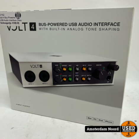 Volt 4 Bus Powered USB Audio Interface (Nieuw)