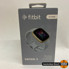 Fitbit Sense 2 - Smartwatch + Extra 24mm Hook Loop Band L (Nieuw)