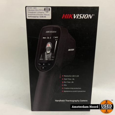 Hikvision DS-2TP31B-3AUF Draagbare Lichaamstemperatuurmonitor (Nieuw)