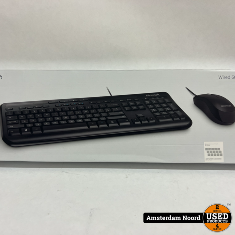 Microsoft Wired Desktop 600 Keyboard + Muis (Nieuw)