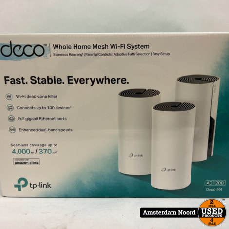 Deco AC1200 M4 Wi-Fi System  Nieuw
