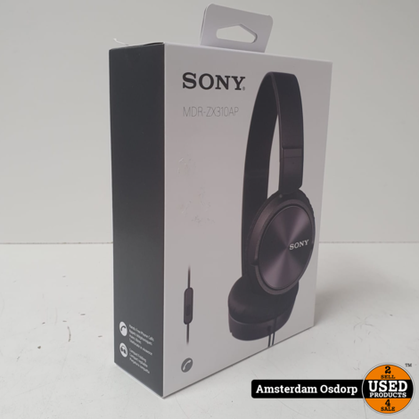 Sony MDR-ZX310AP Zwart | Nieuw in doos