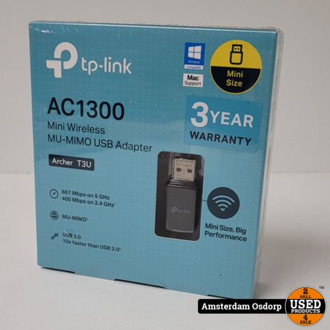TP LINK AC1300 Mini Wireless Adapter | NIEUW