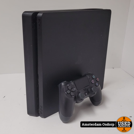 Playstation 4 slim 500GB +controller Zwart | in nette staat
